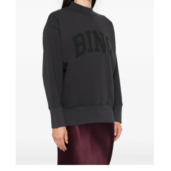 Anine Bing Bradie Sweatshirt – Black (Size S) - Picture 6 of 6